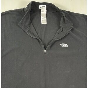 VTG The North Face TKA 100‎ 1/4 Zip Sweater Mens XL Black Fleece Sweatshirt